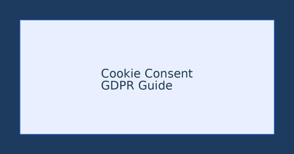 Cookie consent setup for GDPR-compliant analytics