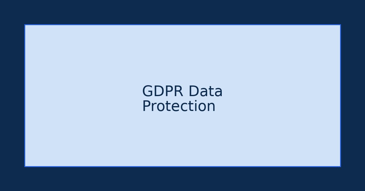 Digital padlock surrounded by EU stars on a blue background, symbolizing GDPR data protection requirements